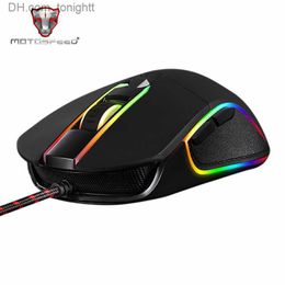 Motospeed V30 RGB Programming 3500 DPI Gaming Gamer Mouse USB Computer Wried Optical Mice Backlit Breathing LED for PC Game Q230825