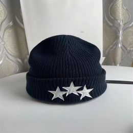 Classic Design Embroidery Knitted Hats Woollen Hood Beanies Cotton Men Casual Skull Caps209b