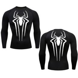 Men's T-Shirts Compression Shirt Men's Long Sleeve T-Shirt Sun Protection Second Skin Quick Dry Breathable Fitness Short Bodybuilding Top 230825