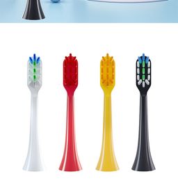 Toothbrush 4 Different Colours Toothbrush Head Soft Bristles Electric Replacement 230824