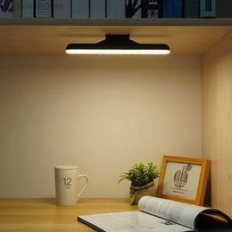 Desk Lamp Hanging Magnetic LED Table Lamp Chargeable Stepless Dimming Cabinet Light Night Light For Closet Wardrobe HKD230824