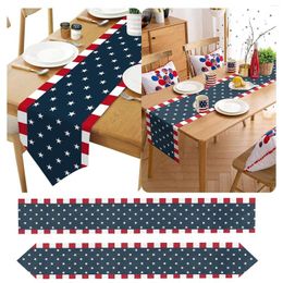 Table Cloth Independence Day Runner Holiday Print Vintage Decoration Tablecloth Easter Home Decor Snow