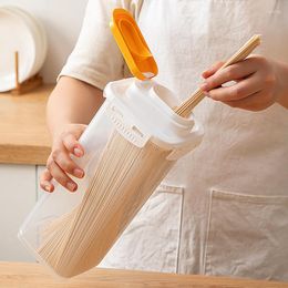 Storage Bottles Pasta Cereals 1700ml Box Kitchen Coffee Beans Plastic Sealed Jar Flour Sugar Dry Goods Moisture-proof Mildew-proof