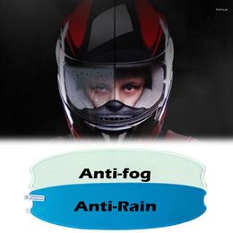 Motorcycle Helmets 2Pcs Helmet Anti-Fog Rainproof Clear Film Lens Durable Nano Coat Sticker Safety Driving Accessories