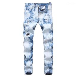 Men's Jeans Young Men's Cotton Blue Men Autumn Casual Denim Pants Soft Jean Overalls1276C