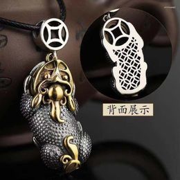 Pendant Necklaces Plated Silver Copper Pixiu Necklace Lucky And Treasure Chinese Feng Shui Amulet Choker Auspicious Jewellery Gift