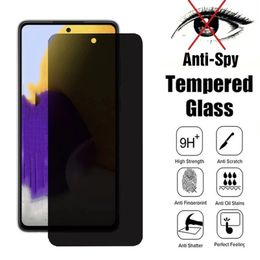 Anti-Spy Tempered Glass Privacy Screen Protectors For Samsung A12 A13 A21 A22 A31 A73 A53 A72 A52 A32 A54 S10E M12 M32 M52