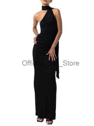 Sexy Women Backless Maxi Dresses Bodycon Sleeveless Ruched Back Long Dress Beach Wedding Party Cocktail Dresses x0825