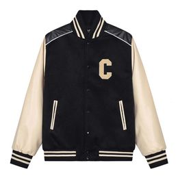 Mens Jackets Men Fashion HighEnd Brand Jacket Original Design Patchwork C Embroidery Women Coat High Quality Unisex Famous Baseball Uniform 230824