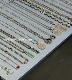 Paris Designer Pendant Key Necklaces Brand sterling Silver Chokers Luxury Women Fashion cd jewel Charm Chain Necklace Luxury brand Jewellery Arpels Birthday Gift
