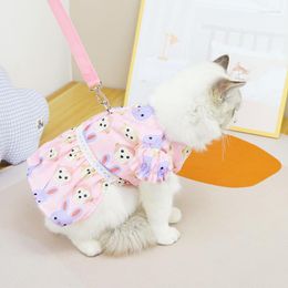 Cat Costumes Dress Spring And Summer Clothes Petal Skirt Dog Pet Supplies Accessories