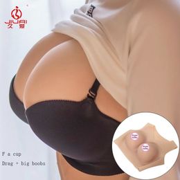 Breast Form Adult Appeal Products Silicone Prosthetic Milk Set Male Big Tits Masturbator Crossdressing Flirting Toys 230824 230901