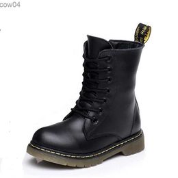 Boots NEW 2021 Spring Genuine Leather Children Motorcycle boots British style Baby Girls shoes Military boots Boys Kids Snow Boots 04 L0825