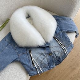 Womens Fur Faux Winter European American Street Fashion Real Collar Coat for Women Elegant Outerwear Goose Down Jacket 230824