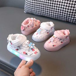 Sneakers Children Led Shoes for Girls Luminous Lighted Casual Fashion Breathable Baby Boys Girls Sport Running Soft Bottom Kids Sneakers L0825