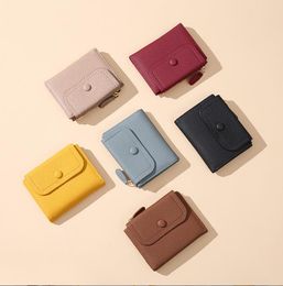 Short Womens Wallet Female Purses Cute Card Holder Wallets PU Leather Clutch Money Bag Pu Leather Wallet DF204