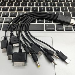 One-to-ten data cable multi-interface charging cable power supply ten-in-one mobile phone USB digital power cable