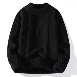 Men's Sweaters High Quality Winter Warm Fashion Knitted Mock Neck Pullover Sweater USA Size S-L