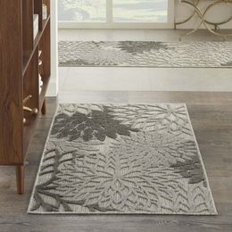 Carpets IndoorOutdoor Silver Grey 3 x 5 Area Rug 3x5 230825