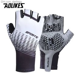 Cycling Gloves Pro Light Soft Breathable Cool Dry Half Finger Cycling Glove Anti Slip Shockproof Bike Gloves MTB Road Q230825