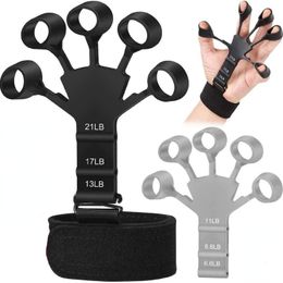 Hand Grips 1pcs Silicone Gripster Grip Strengthener Finger Stretcher Trainer Gym Fitness Training And Exercise Strengthene 230824