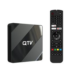 QTV X5 Android 10.0 TV Box Middleware Receiver Allwinner H616 2GB 8GB 2.4G 5G WiFi 4k OTT Media Streamer Box stock in France