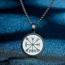 Pendant Necklaces Todorova Personalised Stainless Steel Viking Compass Necklace For Men Memorial Jewellery Charm Fashionable Christimas Gift