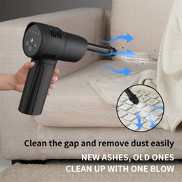 Hand Push Sweepers Compressed Air Duster For Computer Keyboard 60000RPM USB Charging Mini Electric Cordless PC Car Cleaner Wireless Blower 230825