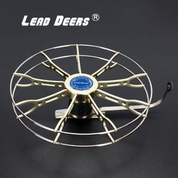 Fly Fishing Reels2 Leaddeers All metal Hand Wheel Car Plate Fish Line 2BB Stainless Steel Bearing Smooth Raft Take In The Quickly 230825