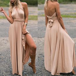 Casual Dresses Multi Way Wear Wrap Top Blank Summer Long Maxi Sleeveless Classy Fashion Sexy Women