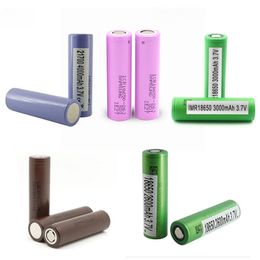 High Quality Smoking Device Accessories HG2 INR18650 25R 30Q VTC5 VTC6 18650 Battery 2500mAh 2600mAh 3000mAh Green Brown Rechargeable Lithium Batteries