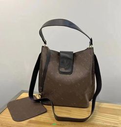 New Trendy Fashion Bucket Bag Light Luxury High-End Portable Shoulder Bag Retro Simple Messenger Bags