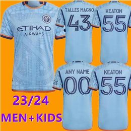 23 24 NewYork City soccer jerseys MORALES PEREIRA New York FC football shirts PELLEGRINI S. RODRIGUEZ TALLES MAGNO KEATON PELLEGRINI MARTINS SANDS men kids set 59879