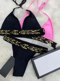 Sexy Ladies Swimming Suit Letters Embroidery Swimsuit Summer Women Designer Beachwear High Quality Swimwear For Sea Beach 2158