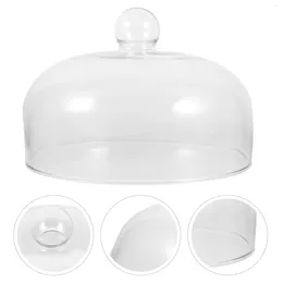 Mugs Round Cake Pans Glass Dome Cover Plate Protective Desktop Dessert Practical Tray