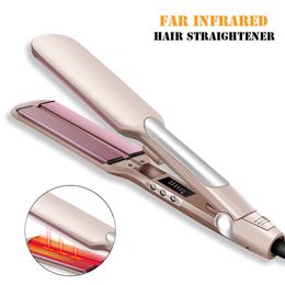 Hair Straighteners Professional Straightener Infrared Flat Iron Straightening Styling Tool Instant Heating Curling Salon Curler 230825