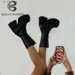 Boots Platform Ankle Boots Shoes For Women Goth Gothic Fashion Mid Calf Ankle Women's Boots Female 2022 Winter Brand INS Free Shipping T230824