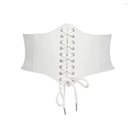 Belts Effortless Style Simple And Easy Matching Thick Belt Waist Closure For Women Leather Bondage Suit