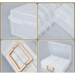 Storage Bags Po Case Plastic Transparent Pos Box Home Sturdy Cards Holder