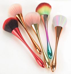 Rose Gold powder blusher Brush Professional Makeup Brush Large Cont Cosmetic Face Cont brocha colorete Makeup Tool