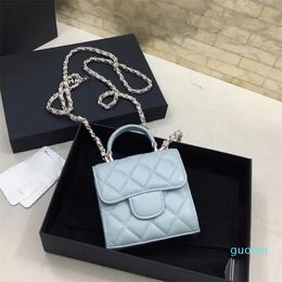 Designer Bags Handle luxurys handbags the tote bag Mini Classic Flap Bag Crossbody Luxury Fashion Women Leather Handbag Lattice 11cm Handle