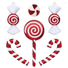 Christmas Decorations Candy Canes Cane Glitter Tree Hanging Ornaments