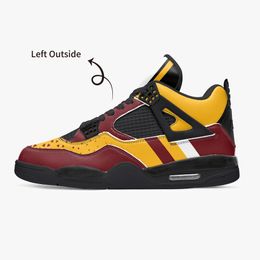 fashion diy shoes custom basketball shoes mens womens sneaker Team logo pattern couple yellow purple blue red black green white trainers outdoor sports 36-46 A213