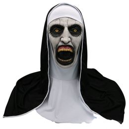 Party Masks Halloween Horror Mask Ghost Festival Ball Party Horror Nun Cosplay Costumes Accessories Latex Mask 230824