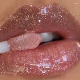 Lip Gloss Glitter Glass Clear Light Hydrating Plumper Long Lasting Shiny Glaze Transparent Waterproof Liquid Lipstick Makeup