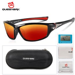 Sunglasses QUESHARK Women Men HD Polarized Ultralight Fishing Sunglasses Sports MTB Bicycle Eyewear Riding Road Bike Cycling Glasses 230824