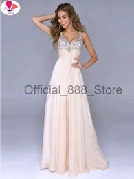 Summer Party Spaghetti Dress Wedding Amazing Sexy Sequin Floor Length Sleeveless Dresses Open-back Chiffon Vestidos De Fiesta x0825