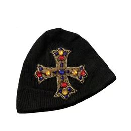 Beanie Skull Caps Unisex Winter Hats Ethnic Embroidery Decapod Cotton Men's Cap Women Berets Soft Warm Beanies gorras hombre 230825