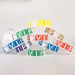 Other Event Party Supplies 500pcs Paper Bracelet Synthetic Plastic for Tyvek Wristbands Sticky Wristband Pattern 230824