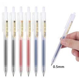 Ballpoint Pens 610Pcs 0.5mm Retractable Gel Pens Set Blackblue Ink Ballpoint Writing Office Business Signature School Supplies Stationery 230825